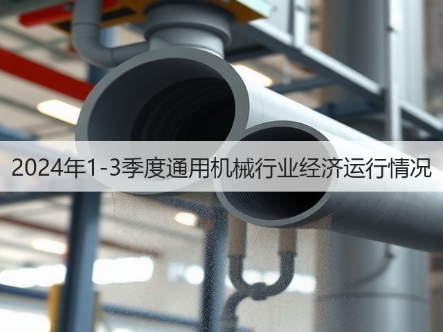 2024年1-3季度通用机械行业经济运行情况(图1)