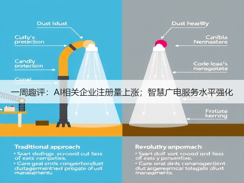 一周趣评:AI相关企业注册量上涨;智慧广电服务水平强化 一周趣评:AI相关企业注册量上涨;智慧广电服务水平强化