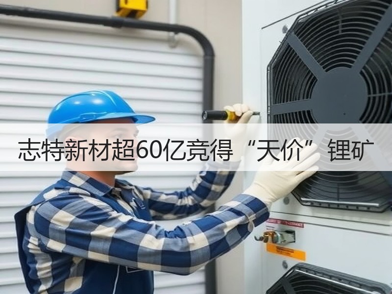 志特新材超60亿竞得“天价”锂矿