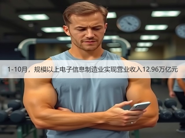 1-10月，规模以上电子信息制造业实现营业收入12.96万亿元(图3)