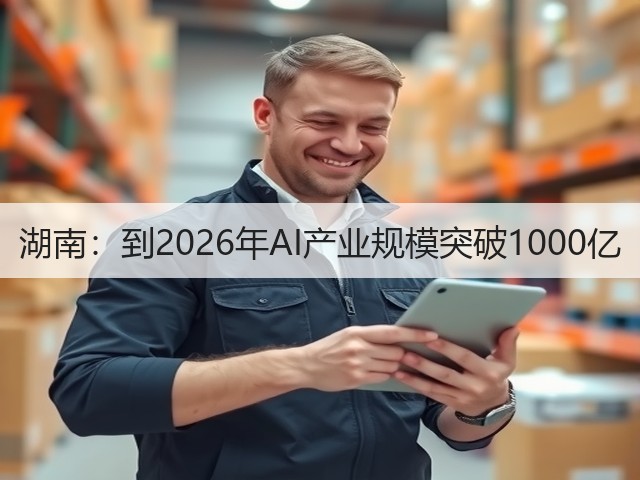 湖南:到2026年AI产业规模突破1000亿(图3) 湖南:到2026年AI产业规模突破1000亿(图3)