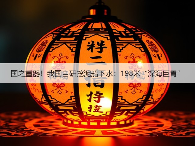 国之重器!我国自研挖泥船下水:198米“深海巨胃”(图3) 国之重器!我国自研挖泥船下水:198米“深海巨胃”(图3)