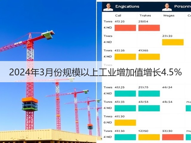 2024年3月份规模以上工业增加值增长4.5%(图3) 2024年3月份规模以上工业增加值增长4.5%(图3)