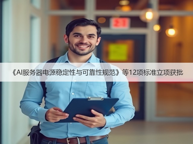 《AI服务器电源稳定性与可靠性规范》等12项标准立项获批(图2)