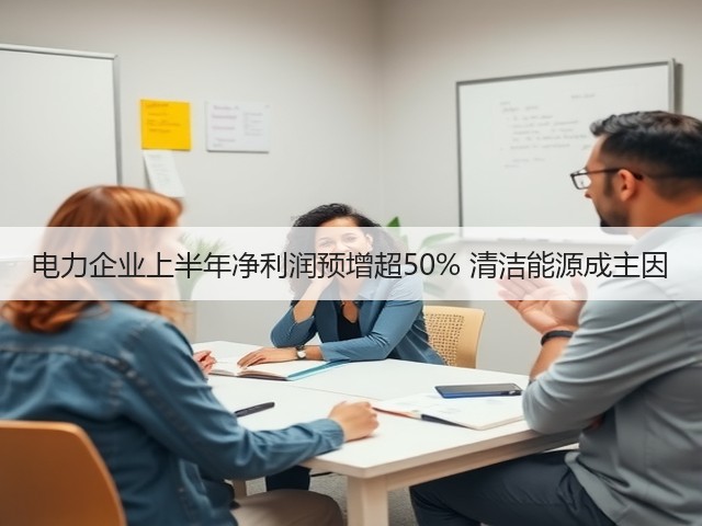 电力企业上半年净利润预增超50% 清洁能源成主因(图1)