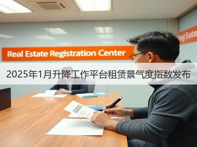 2025年1月升降工作平台租赁景气度指数发布(图2)