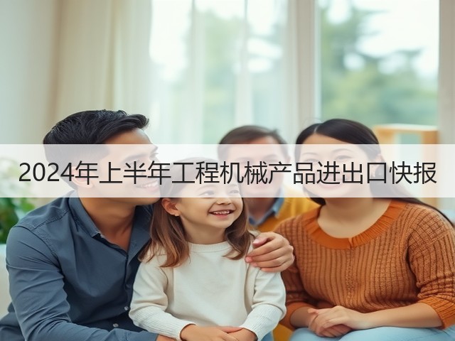 2024年上半年工程机械产品进出口快报(图1) 2024年上半年工程机械产品进出口快报(图1)