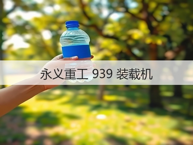 永义重工 939 装载机(图1)