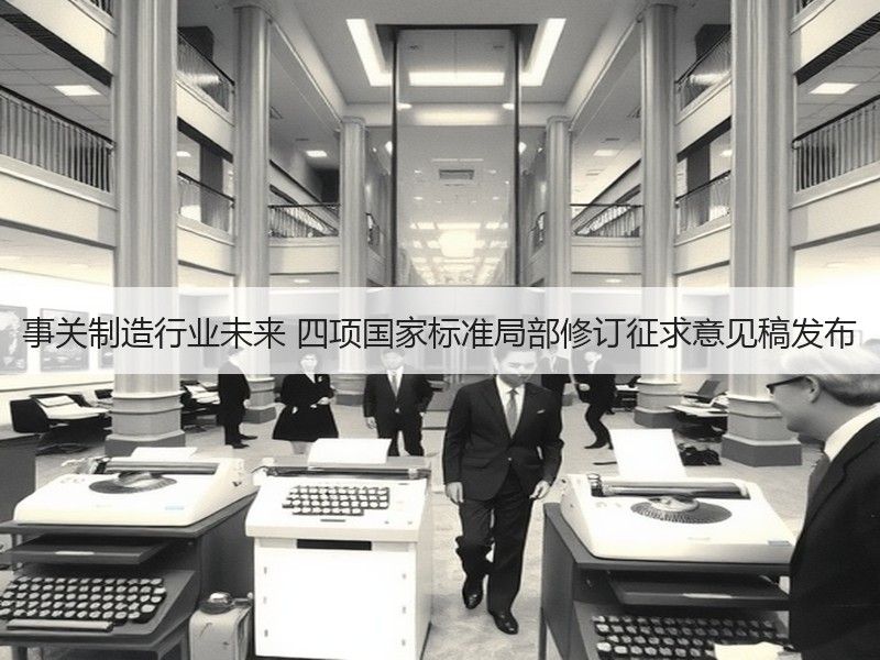 事关制造行业未来 四项国家标准局部修订征求意见稿发布 事关制造行业未来 四项国家标准局部修订征求意见稿发布