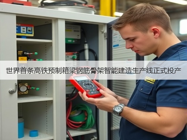 世界首条高铁预制箱梁钢筋骨架智能建造生产线正式投产(图1)