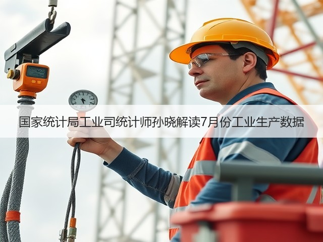 国家统计局工业司统计师孙晓解读7月份工业生产数据(图2) 国家统计局工业司统计师孙晓解读7月份工业生产数据(图2)