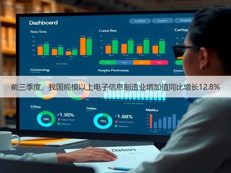 前三季度,我国规模以上电子信息制造业增加值同比增长12.8% 前三季度,我国规模以上电子信息制造业增加值同比增长12.8%
