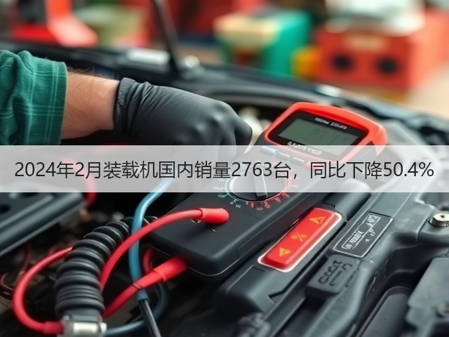 2024年2月装载机国内销量2763台，同比下降50.4%(图3)