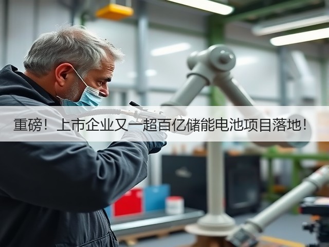 重磅！上市企业又一超百亿储能电池项目落地！(图1)
