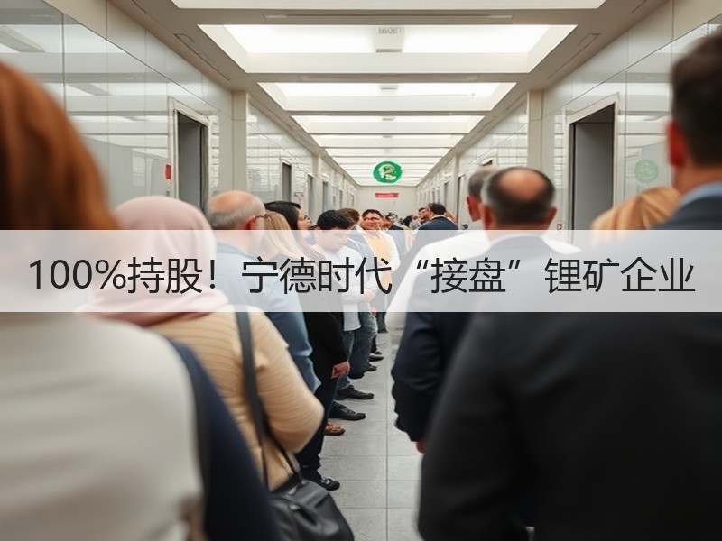 100%持股!宁德时代“接盘”锂矿企业 100%持股!宁德时代“接盘”锂矿企业