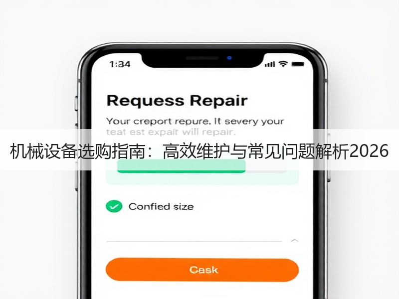 机械设备选购指南：高效维护与常见问题解析2026