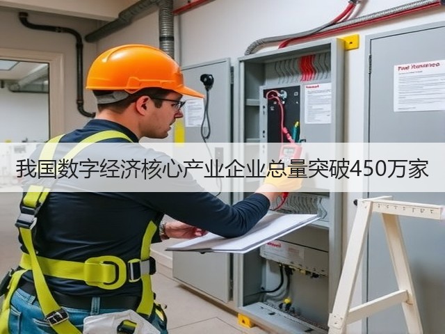 我国数字经济核心产业企业总量突破450万家(图3) 我国数字经济核心产业企业总量突破450万家(图3)