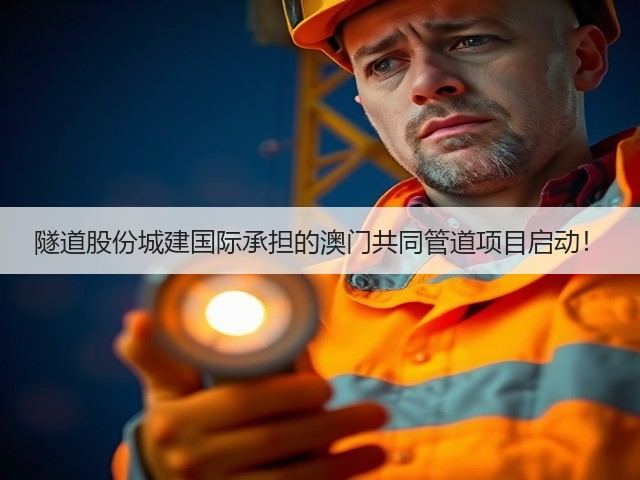 隧道股份城建国际承担的澳门共同管道项目启动！(图1)