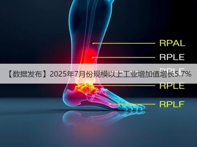 【数据发布】2025年7月份规模以上工业增加值增长5.7%(图2) 【数据发布】2025年7月份规模以上工业增加值增长5.7%(图2)