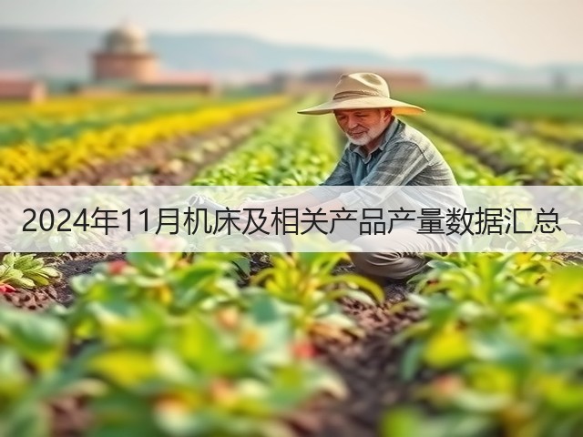 2024年11月机床及相关产品产量数据汇总(图3)