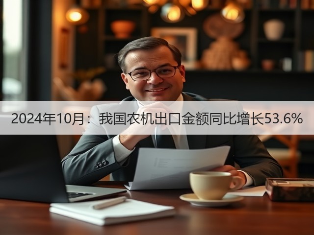 2024年10月：我国农机出口金额同比增长53.6%(图2)