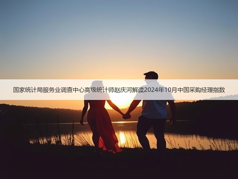 国家统计局服务业调查中心高级统计师赵庆河解读2024年10月中国采购经理指数