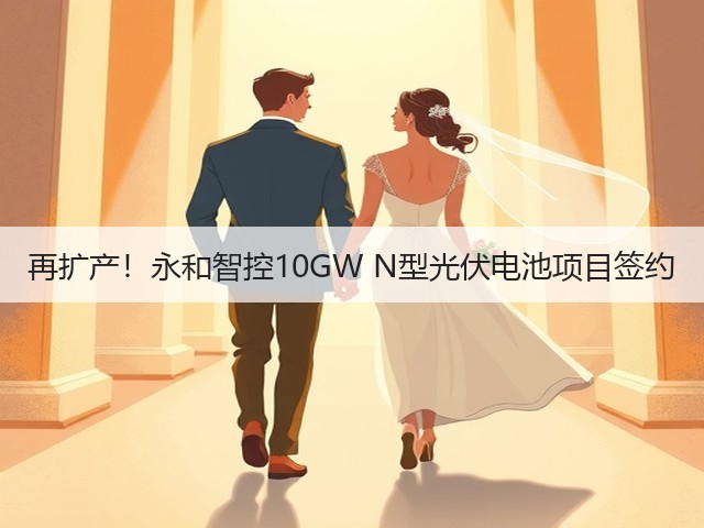 再扩产!永和智控10GW N型光伏电池项目签约(图3) 再扩产!永和智控10GW N型光伏电池项目签约(图3)