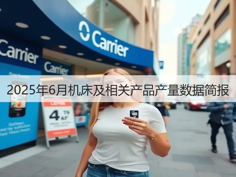 2025年6月机床及相关产品产量数据简报