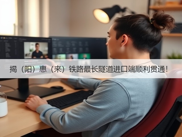揭(阳)惠(来)铁路最长隧道进口端顺利贯通!(图3) 揭(阳)惠(来)铁路最长隧道进口端顺利贯通!(图3)