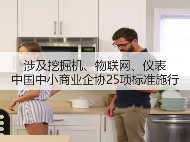 涉及挖掘机、物联网、仪表 中国中小商业企协25项标准施行(图1)