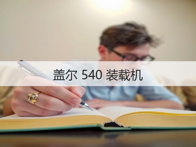 盖尔 540 装载机(图3) 盖尔 540 装载机(图3)