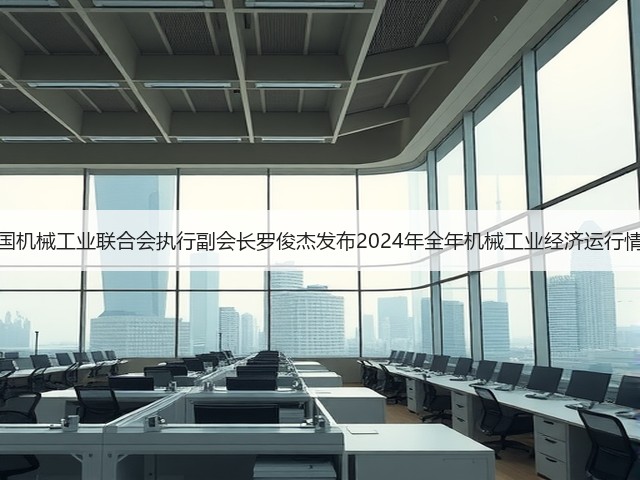 中国机械工业联合会执行副会长罗俊杰发布2024年全年机械工业经济运行情况(图2)
