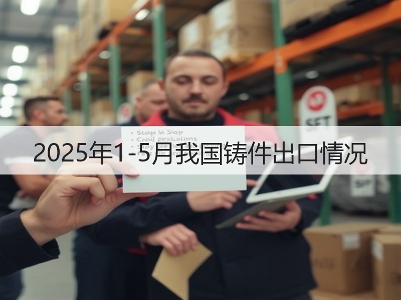 2025年1-5月我国铸件出口情况