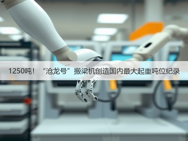 1250吨！“沧龙号”搬梁机创造国内最大起重吨位纪录(图1)