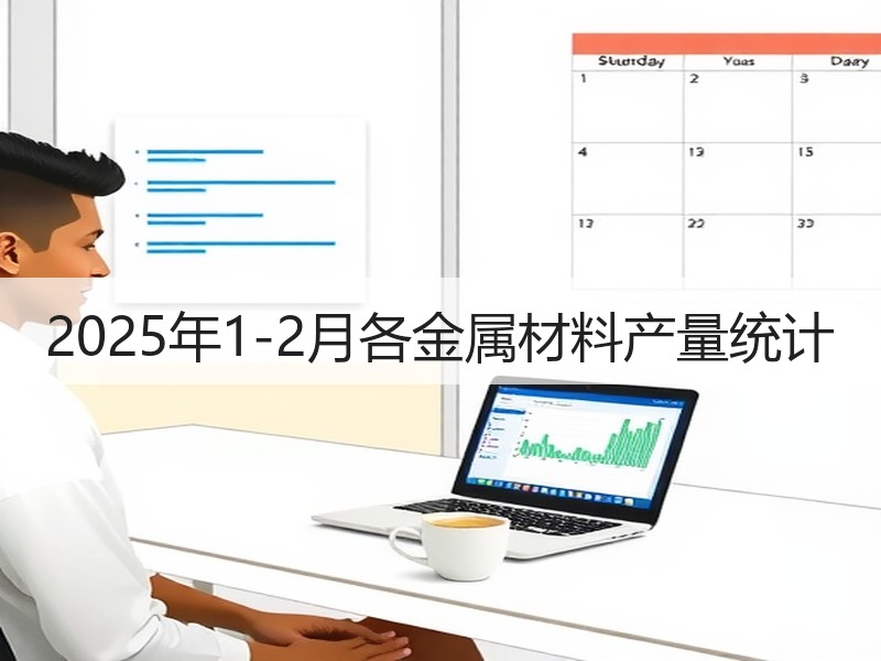 2025年1-2月各金属材料产量统计 2025年1-2月各金属材料产量统计