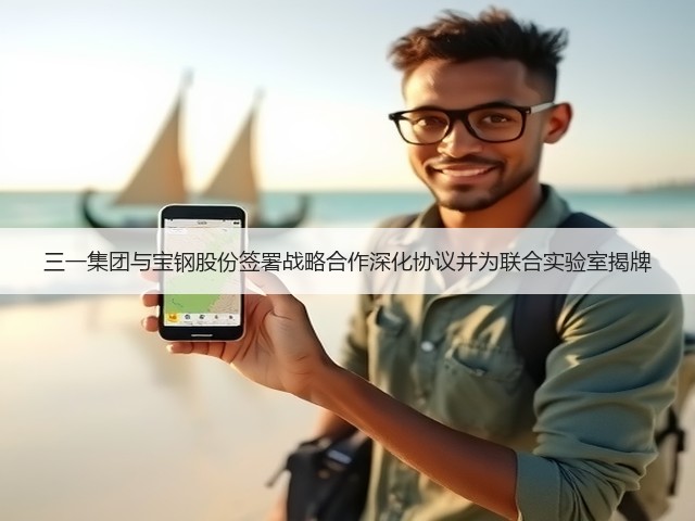 三一集团与宝钢股份签署战略合作深化协议并为联合实验室揭牌(图1)