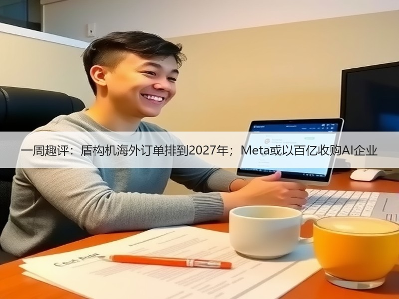 一周趣评:盾构机海外订单排到2027年;Meta或以百亿收购AI企业 一周趣评:盾构机海外订单排到2027年;Meta或以百亿收购AI企业