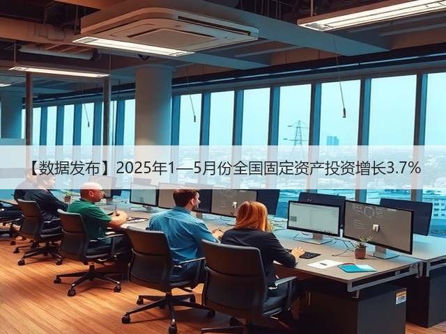 【数据发布】2025年1—5月份全国固定资产投资增长3.7%(图2) 【数据发布】2025年1—5月份全国固定资产投资增长3.7%(图2)