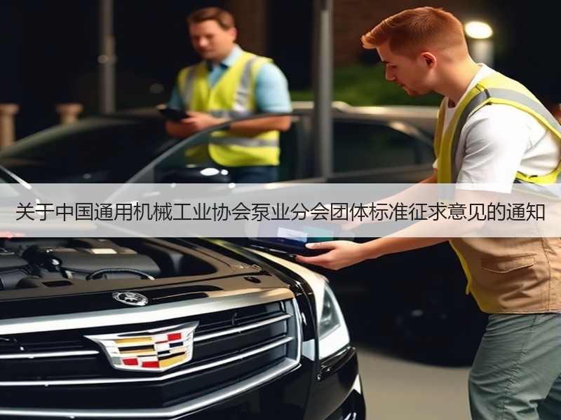 关于中国通用机械工业协会泵业分会团体标准征求意见的通知
