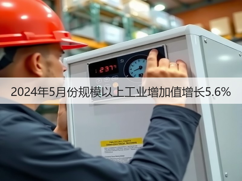 2024年5月份规模以上工业增加值增长5.6%