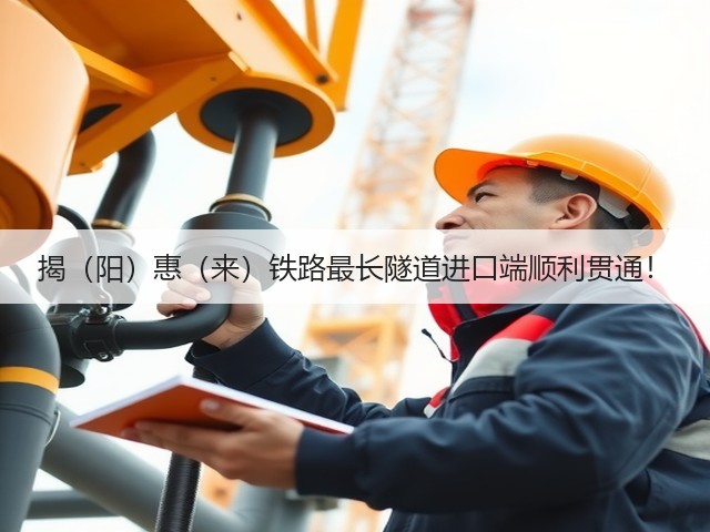 揭(阳)惠(来)铁路最长隧道进口端顺利贯通!(图2) 揭(阳)惠(来)铁路最长隧道进口端顺利贯通!(图2)