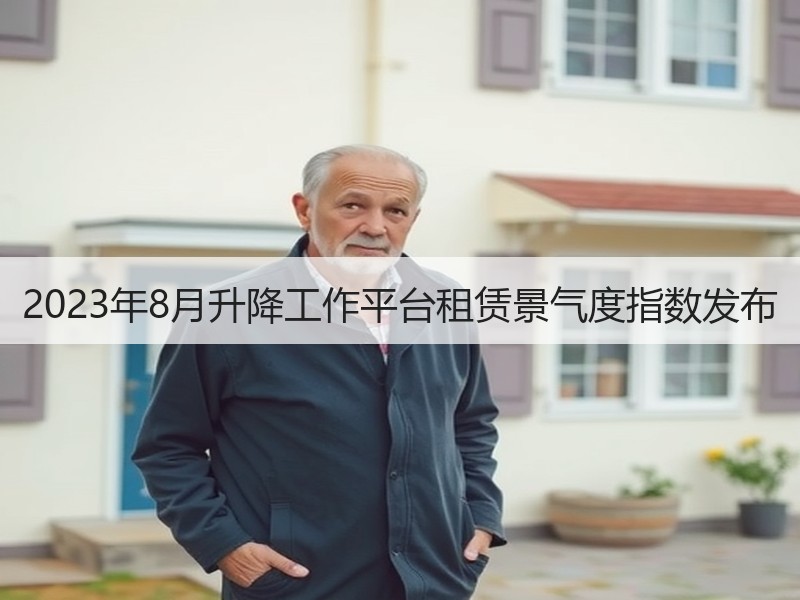 2023年8月升降工作平台租赁景气度指数发布