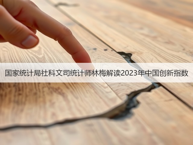 国家统计局社科文司统计师林梅解读2023年中国创新指数(图2) 国家统计局社科文司统计师林梅解读2023年中国创新指数(图2)