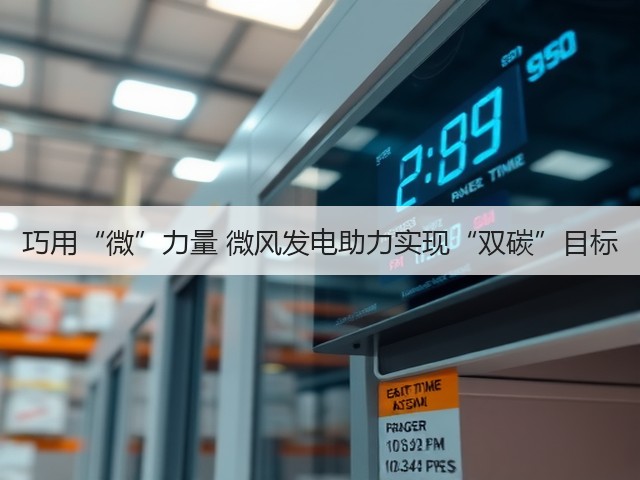 巧用“微”力量 微风发电助力实现“双碳”目标(图1) 巧用“微”力量 微风发电助力实现“双碳”目标(图1)
