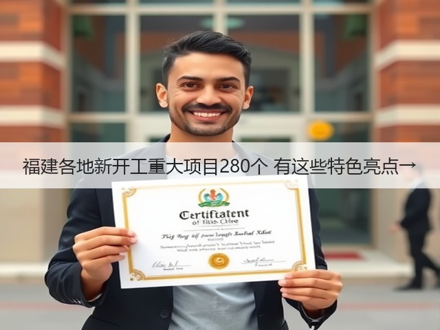 福建各地新开工重大项目280个 有这些特色亮点→(图1) 福建各地新开工重大项目280个 有这些特色亮点→(图1)