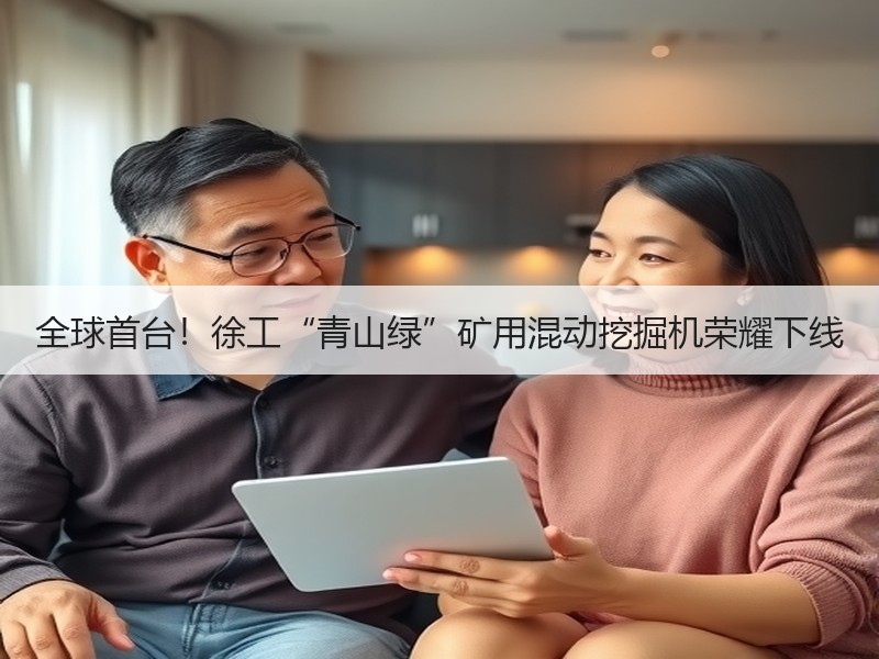 全球首台！徐工“青山绿”矿用混动挖掘机荣耀下线