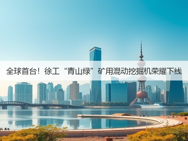 全球首台!徐工“青山绿”矿用混动挖掘机荣耀下线(图1) 全球首台!徐工“青山绿”矿用混动挖掘机荣耀下线(图1)