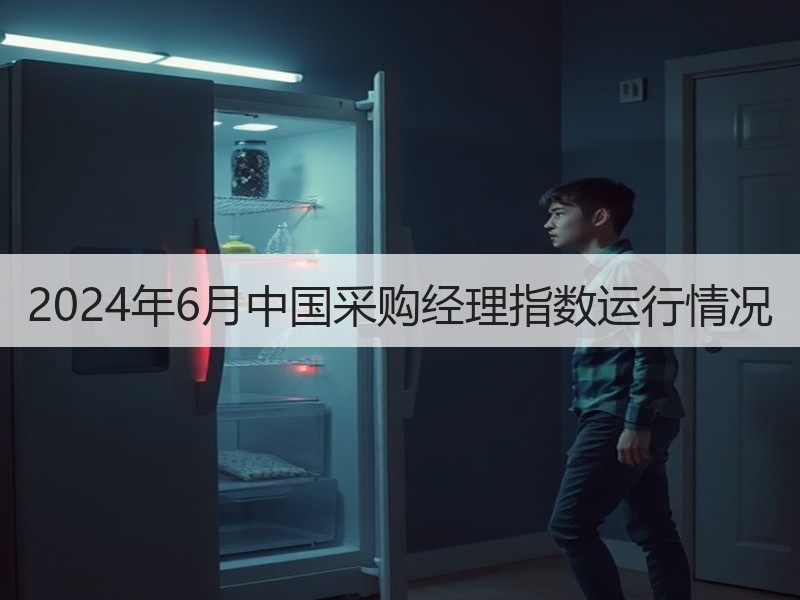 2024年6月中国采购经理指数运行情况