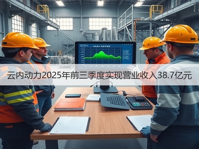 云内动力2025年前三季度实现营业收入38.7亿元(图1) 云内动力2025年前三季度实现营业收入38.7亿元(图1)