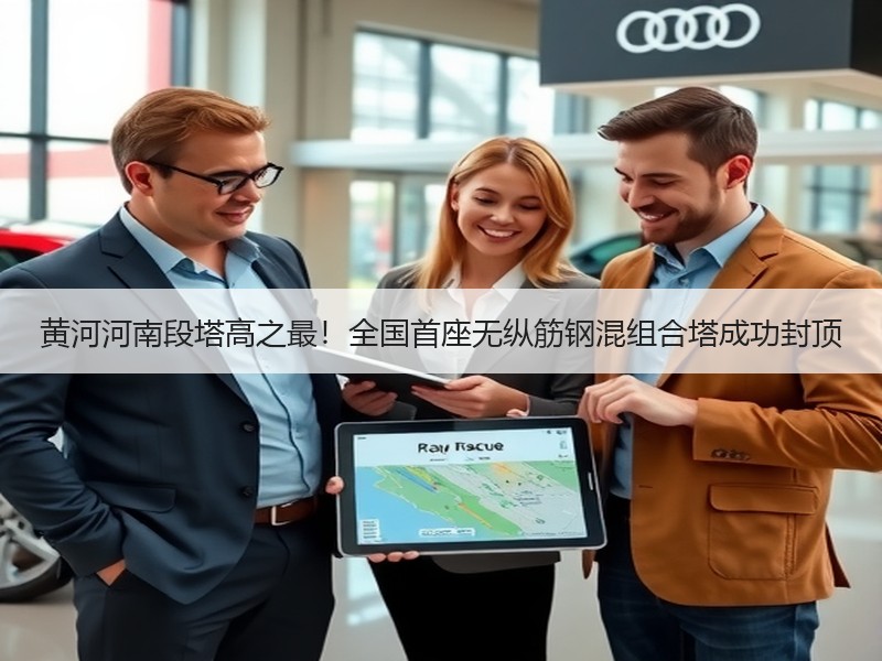 黄河河南段塔高之最！全国首座无纵筋钢混组合塔成功封顶